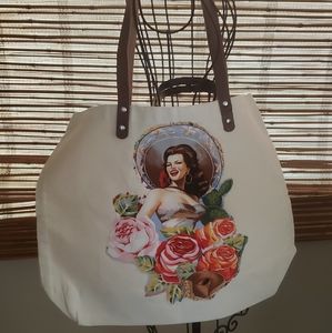PIN UP Girl TOTE BAG 1950's Look NWT